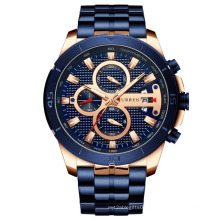 CURREN Men Watches 2021 Luxury Casual Sport Wristwatches Quartz Male Clock with Chronograph Stainless Steel Branded Watch